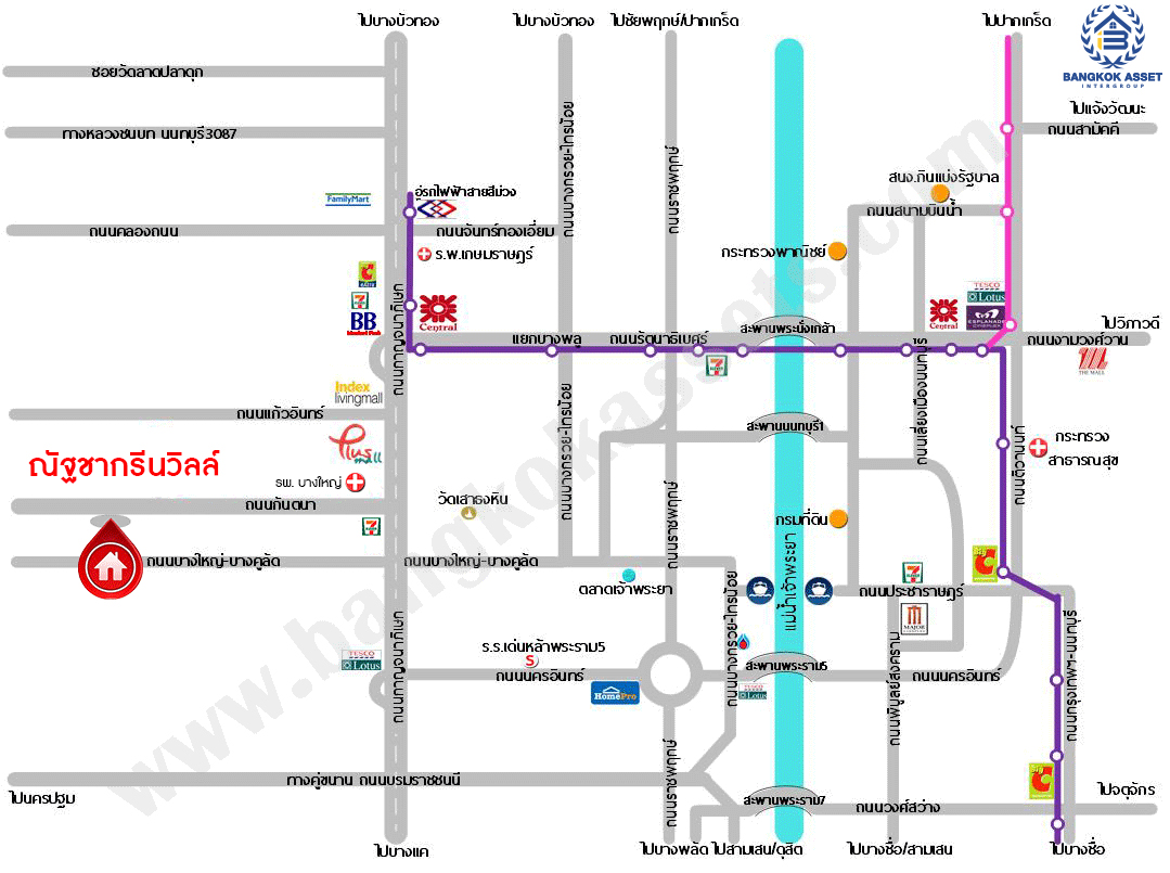 บ้านมือสองตกแต่งใหม่ โครงการ ณัฐชากรีนวิลล์ ปิ่นเกล้า-กาญจนาฯ บนเนื้อที่ 57.70 ตร.ว. ฟังก์ชัน 3 ห้องนอน 2 ห้องน้ำ จอดรถได้ 2 คัน บนทำเลศักยภาพ ใกล้เซ็นทรัลเวสต์เกต ทางด่วน "ศรีรัช" รถไฟฟ้าสายสีม่วง "สถานีตลาดบางใหญ่"